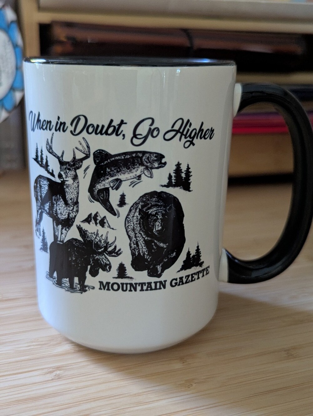 Mountain Gazette Collector Mug Vintage Nature Design Like New